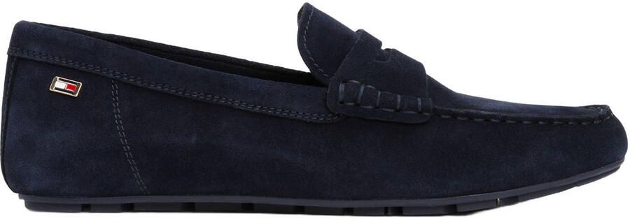 Tommy Hilfiger Instappers FLAG SOFT SUEDE DRIVER LOAFER instapschoen comfortabele schoen moccasin flats met modieuze decoratieve sluiting - Foto 7