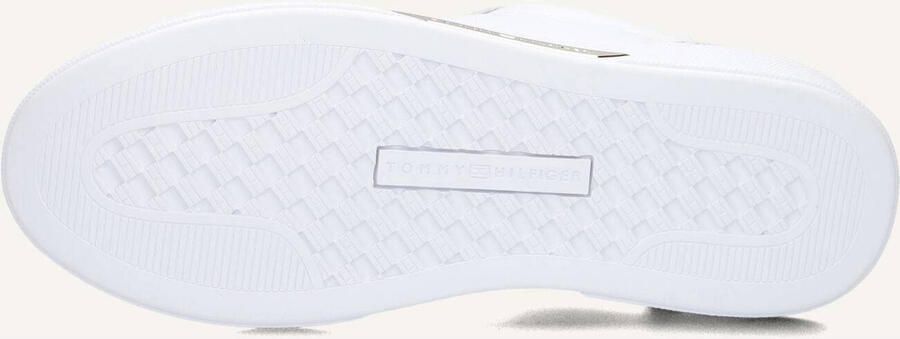 Tommy Hilfiger Plateausneakers CHIC COURT SNEAKER vrijetijdsschoen lage schoen veterschoen goudkleurige sieraandeel - Foto 3