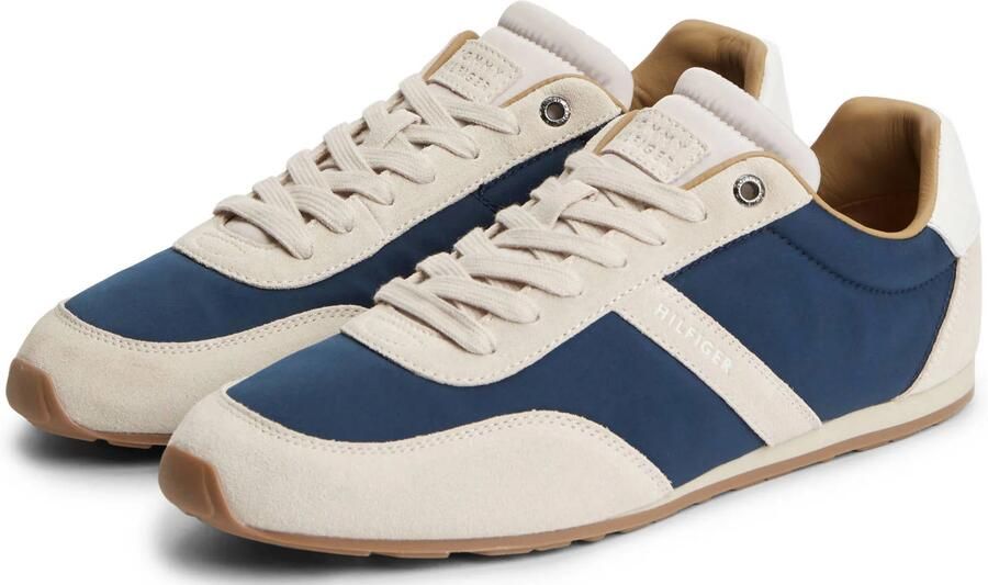 Tommy Hilfiger sneakers donkerblauw beige - Foto 3