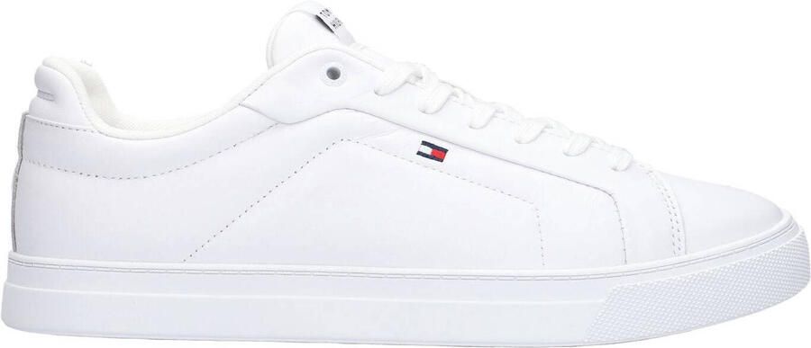 Tommy Hilfiger Sneakers ICON COURT LTH FLAG ESS vrijetijdsschoen lage schoen veterschoen met kleine logovlag - Foto 4
