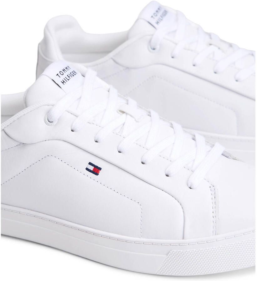 Tommy Hilfiger Sneakers ICON COURT LTH FLAG ESS vrijetijdsschoen lage schoen veterschoen met kleine logovlag - Foto 2