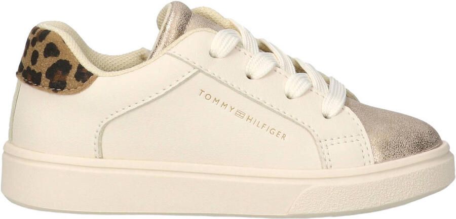 Tommy Hilfiger sneakers met panterprint beige