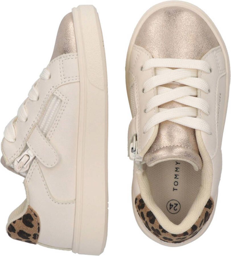 Tommy Hilfiger sneakers met panterprint beige - Foto 2
