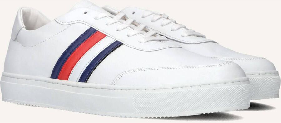 Tommy Hilfiger Premium Cupsole Mono Sneakers Leren Sneaker Heren Wit