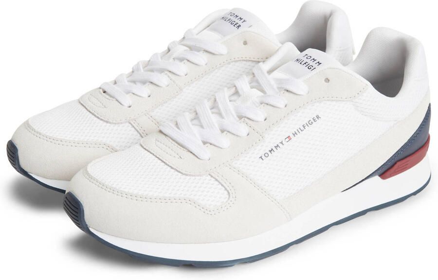 Tommy Hilfiger sneakers van echt leer met labelprintdetails - Foto 2