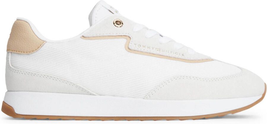 TOMMY HILFIGER Sneakers laag 'Lace-up' beige natuurwit