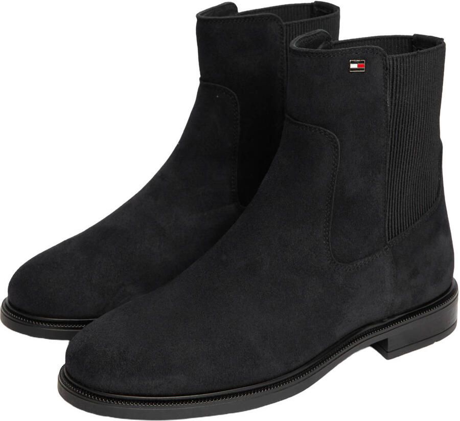 Tommy Hilfiger chelsea boots van echt leer met logodetail - Foto 2
