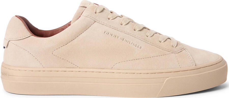 Tommy Hilfiger Park Premium Suède Sneakers beige