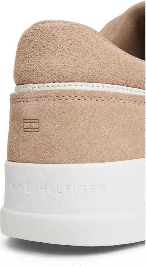 Tommy Hilfiger suède sneakers beige wit - Foto 3