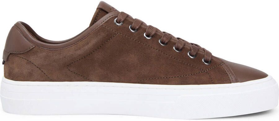 Tommy Hilfiger suède sneakers bruin