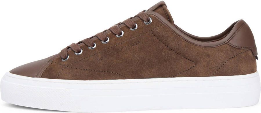 Tommy Hilfiger suède sneakers bruin - Foto 3