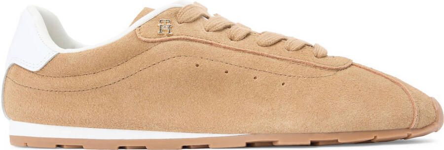 Tommy Hilfiger Low-Top Suede Sneakers met TH Monogram