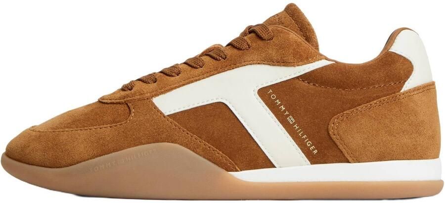 TOMMY HILFIGER Sneakers laag karamel goud wit - Foto 3