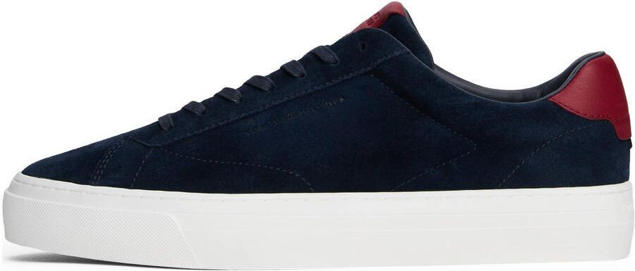 Tommy Hilfiger Sneakers PREMIUM DRESS CUPSOLE SUEDE vrijetijdsschoen halfhoge schoen veterschoen met zijdelingse logo - Foto 2