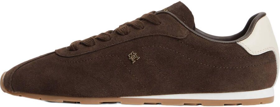 Tommy Hilfiger suède sneakers donkerbruin - Foto 3