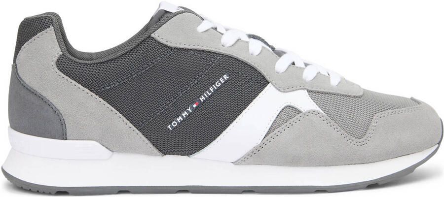 Tommy Hilfiger suède sneakers grijs