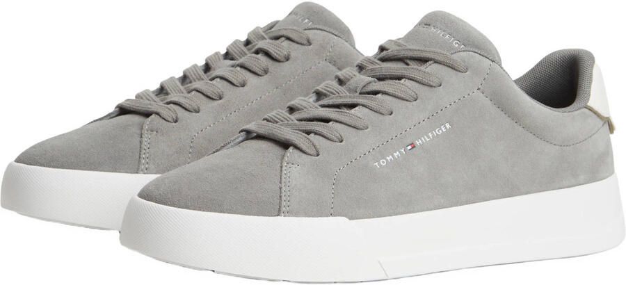 Tommy Hilfiger suède sneakers grijs - Foto 3