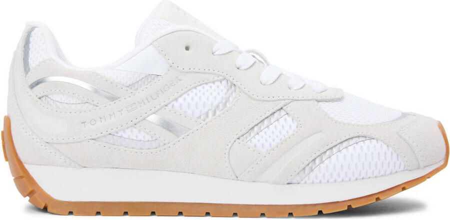 Tommy Hilfiger suède sneakers wit