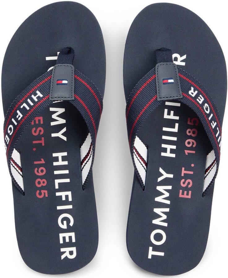 Tommy Hilfiger Heren Slippers Sporty Beach Slipper Blauw