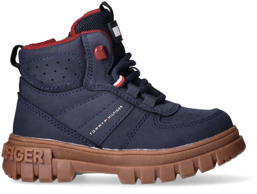 Tommy Hilfiger veterboots donkerblauw