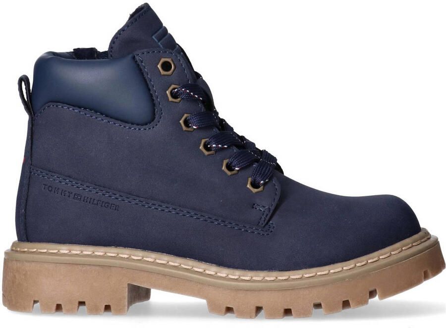 Tommy Hilfiger veterboots donkerblauw