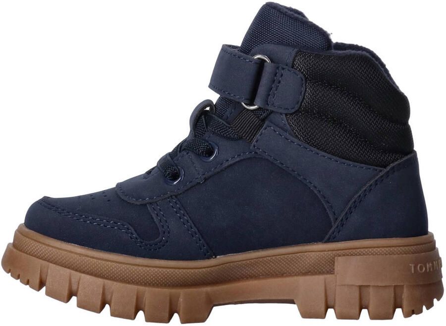 Tommy Hilfiger veterschoenen met profielzool donkerblauw zwart - Foto 2