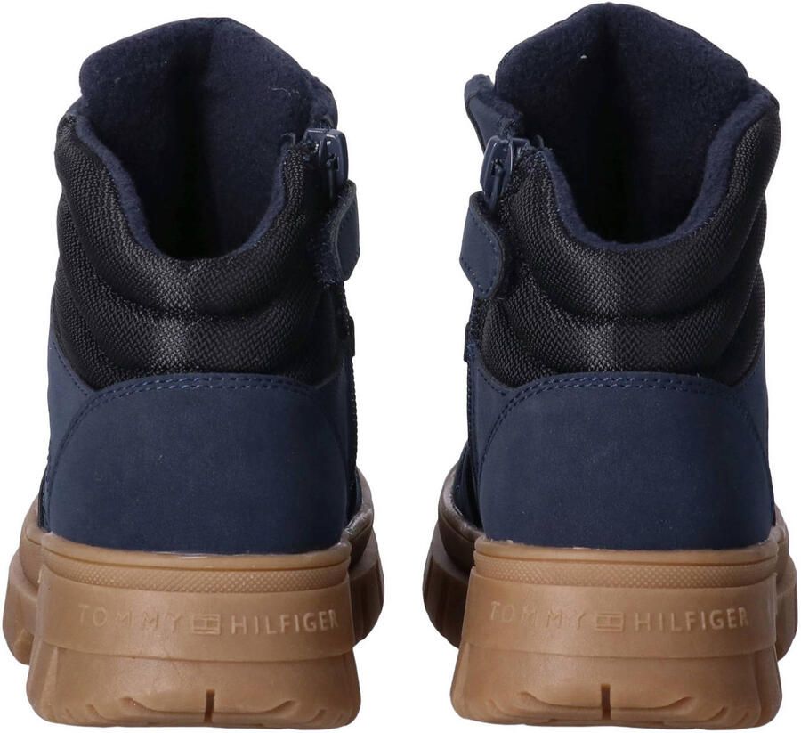 Tommy Hilfiger veterschoenen met profielzool donkerblauw zwart - Foto 2