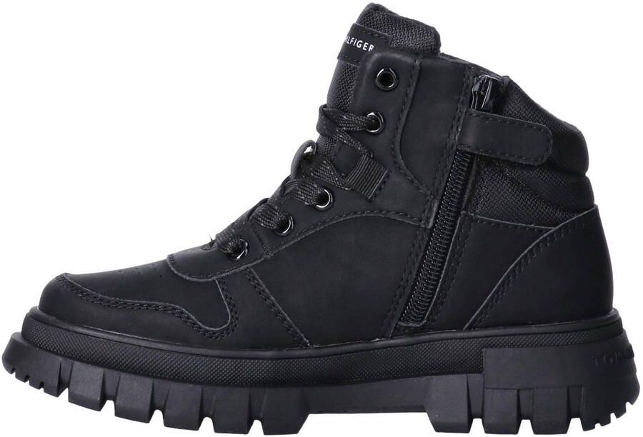 Tommy Hilfiger veterschoenen met profielzool zwart - Foto 3