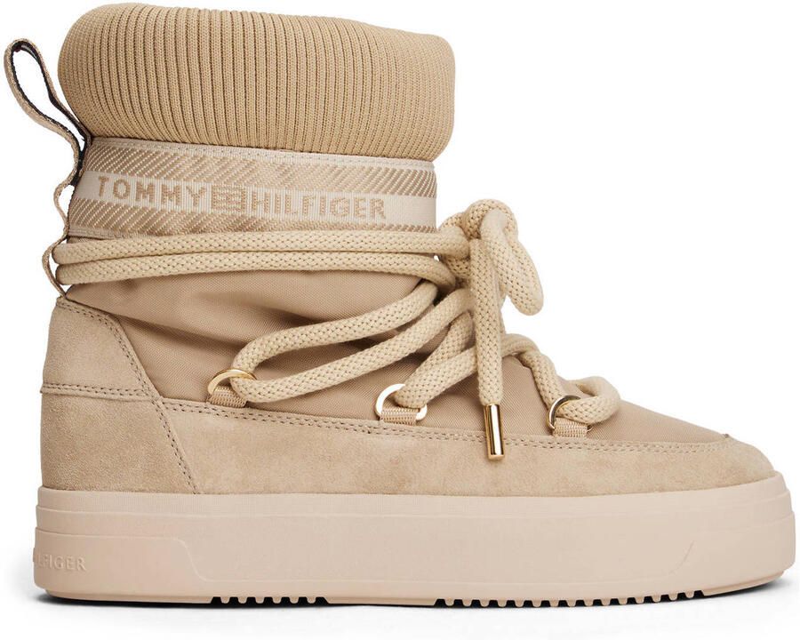 Tommy Hilfiger Veterschoenen TOMMYTECH LOGOTAPE SNOWBOOT WARM plateau veterboots outdoorschoen textielband met logo - Foto 2