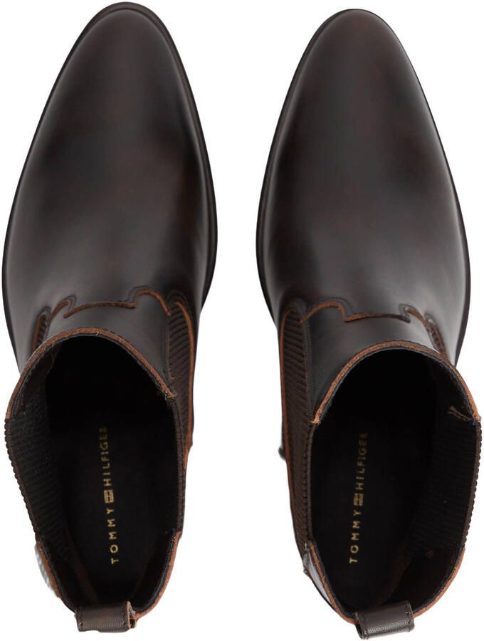 Tommy Hilfiger western leren enkellaarzen bruin - Foto 3