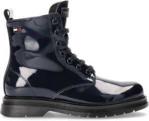 Tommy Hilfiger veterboots donkerblauw