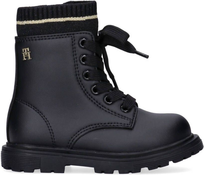 Tommy Hilfiger veterboots zwart