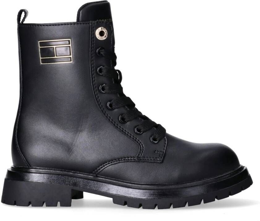 Tommy Hilfiger veterboots zwart