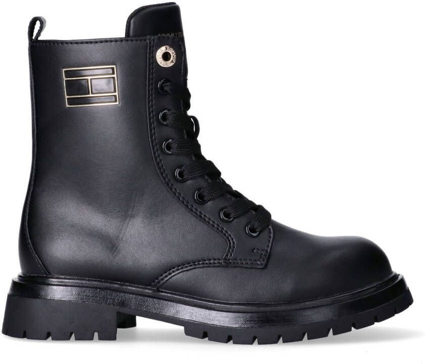 Tommy Hilfiger veterboots zwart