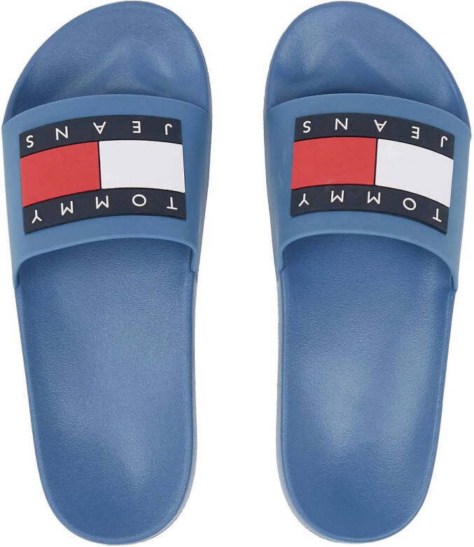 Tommy Jeans badslippers blauw