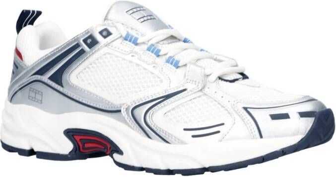 TOMMY JEANS Sneakers met sleehak TJM ARCHIVE RETRO RUNNER vrijetijdsschoen lage schoen veterschoen met contrastdetails
