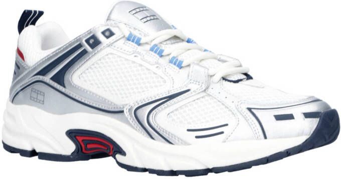 TOMMY JEANS Sneakers met sleehak TJM ARCHIVE RETRO RUNNER vrijetijdsschoen lage schoen veterschoen met contrastdetails