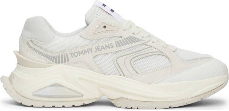 Tommy Jeans Beige Suede Retro Runner Sneakers Beige Dames