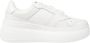 Tommy Jeans Witte Leren Platform Sneakers met Veters White Dames - Thumbnail 1