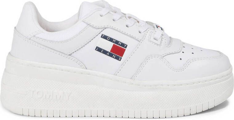 Tommy Jeans leren sneakers wit