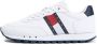 TOMMY JEANS Tommy Hilfiger Leather Runner TJM Essentials Heren Sneakers Wit - Thumbnail 1