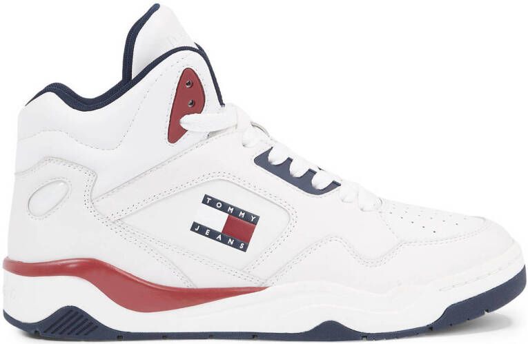 Tommy Jeans leren sneakers wit