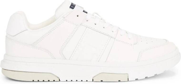 Tommy Jeans Cupsole Ess Heren Schoenen Wit Maat: 41 Leer Foot Locker