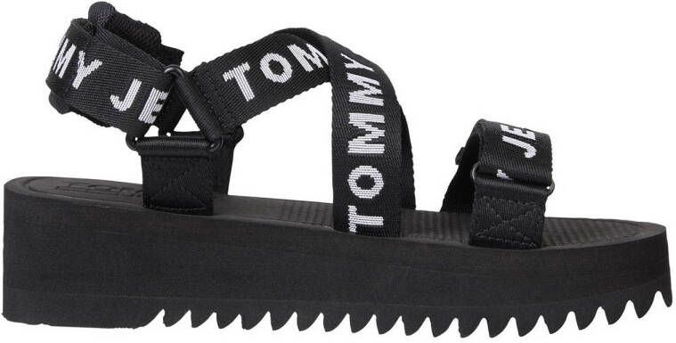 Tommy Hilfiger Dames Recycled Polyester Sandalen Black Dames