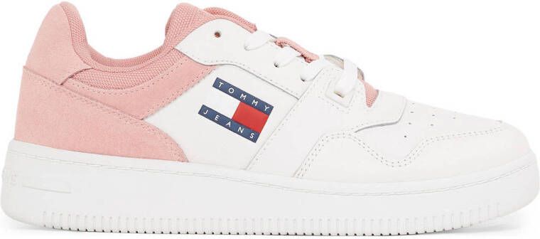 Tommy Hilfiger Sportieve Roze Veterschoenen met Contrastdetails Multicolor Dames