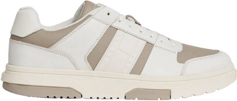 Tommy Jeans Leren Sneakers The Brooklyn Beige Multicolor Heren