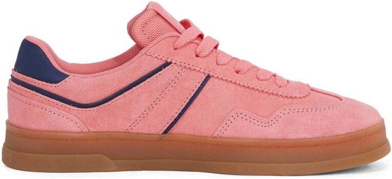 TOMMY JEANS Plateausneakers THE GREENWICH SUEDE vrijetijdsschoen lage schoen veterschoen met gepolsterde schacht