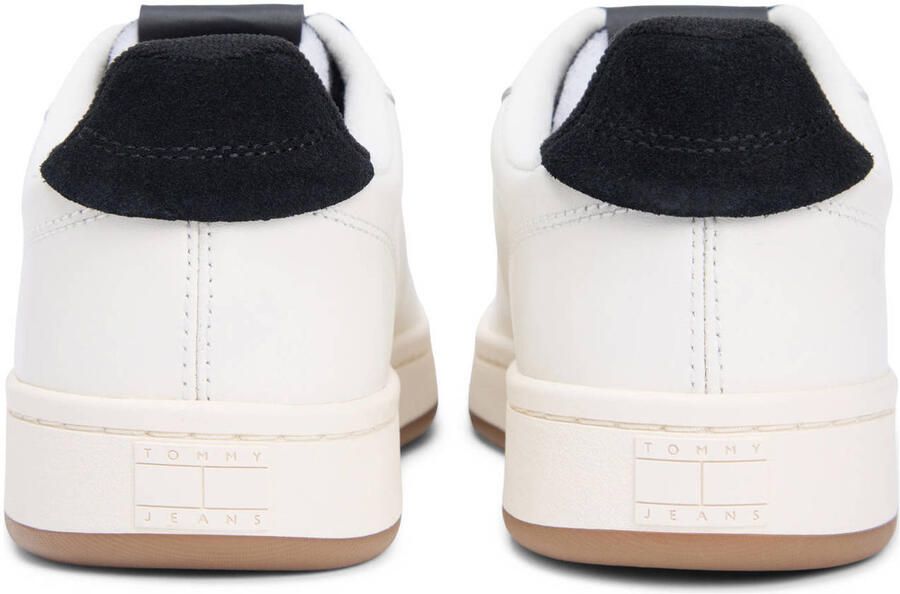 Tommy Jeans Archive '98 leren sneakers ecru zwart - Foto 3