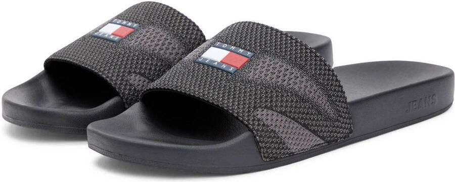 Tommy Jeans badslippers zwart grijs - Foto 3