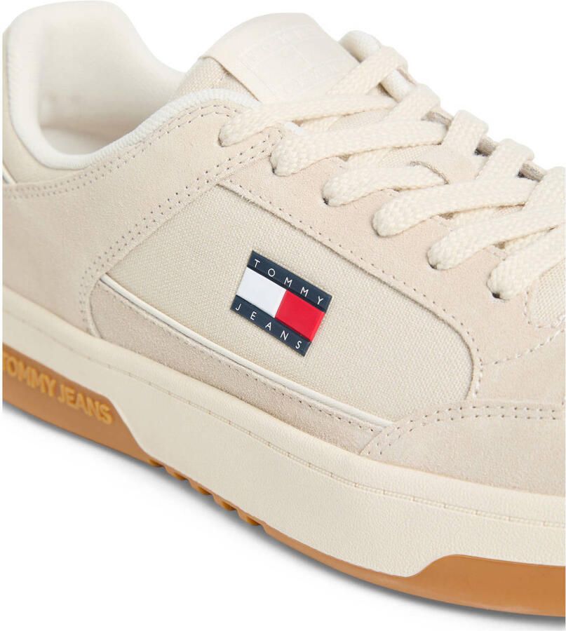 Tommy Jeans Sneakers laag lichtbeige navy rood wit - Foto 2